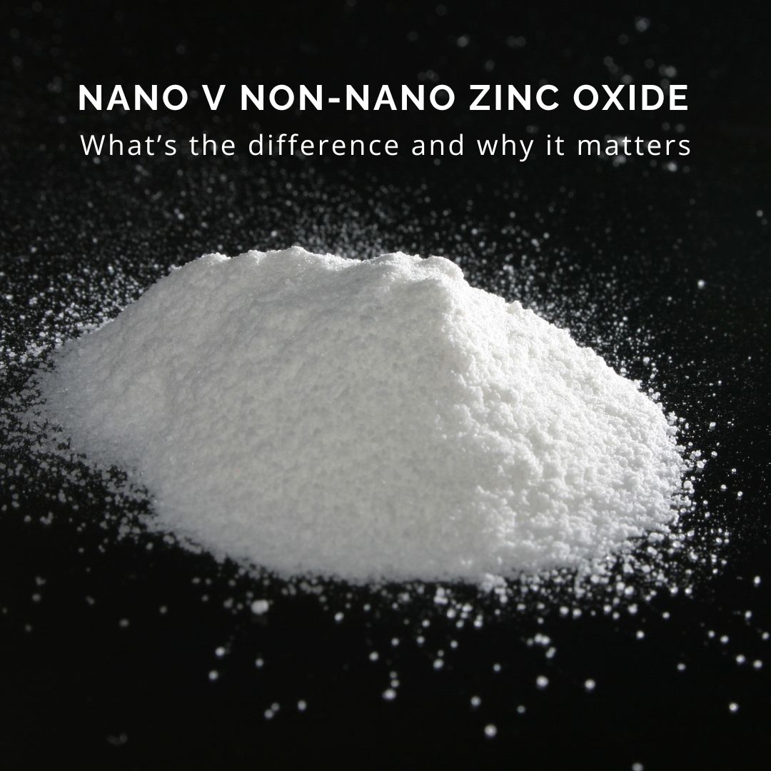 nano and non nano zinc oxide in skincare eco friendly