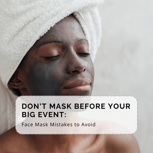 Avoid face mask mistakes before events! Learn why not to mask the night before, plus benefits of our Organic Oat Mask for sensitive skin and acne detox wedding skincare 