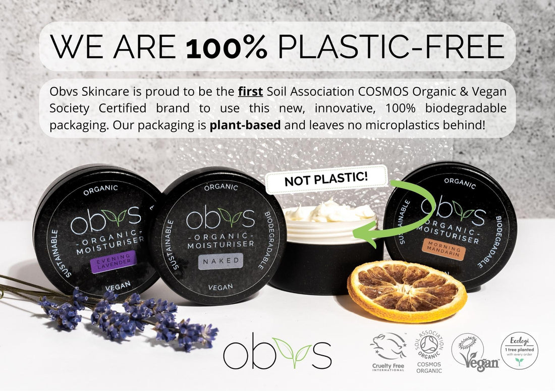 Obvs Skincare Innovative Biodegradable Packaging. - Obvs Skincare