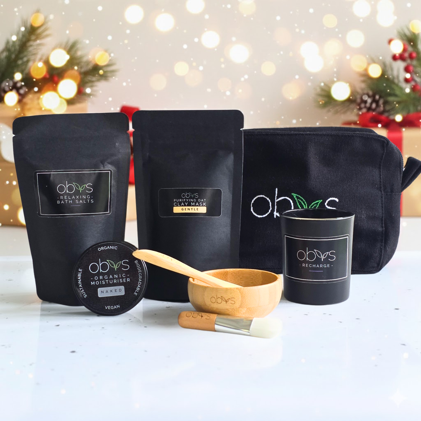 The Serenity Ritual Gift Set includes organic skincare, bath salts and a natural candle. Worth £71.94, now £39.99. Calm skin, calm mind.