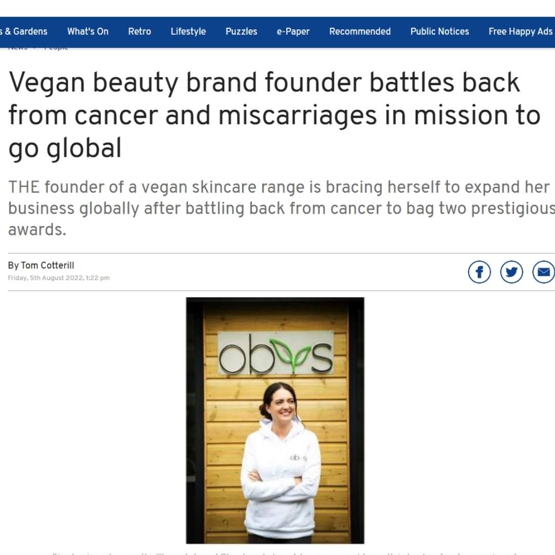 But despite all of this, the beauty pioneer successfully managed to secure a packaging deal – becoming one of the first in the world to use a new, 100 per cent biodegradable packaging.  Now, after winning the Vegan Skincare of the Year in the South East P