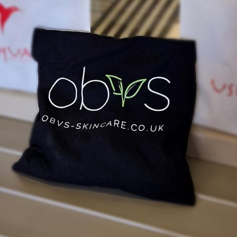 100% Cotton Obvs Skincare Reusable Tote Bag. - Obvs Skincare