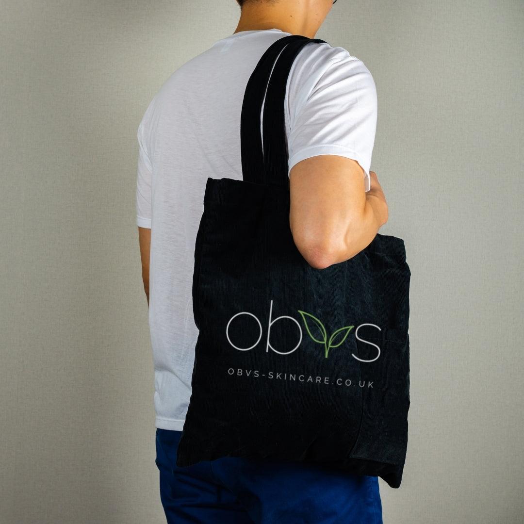 100% Cotton Obvs Skincare Reusable Tote Bag. - Obvs Skincare