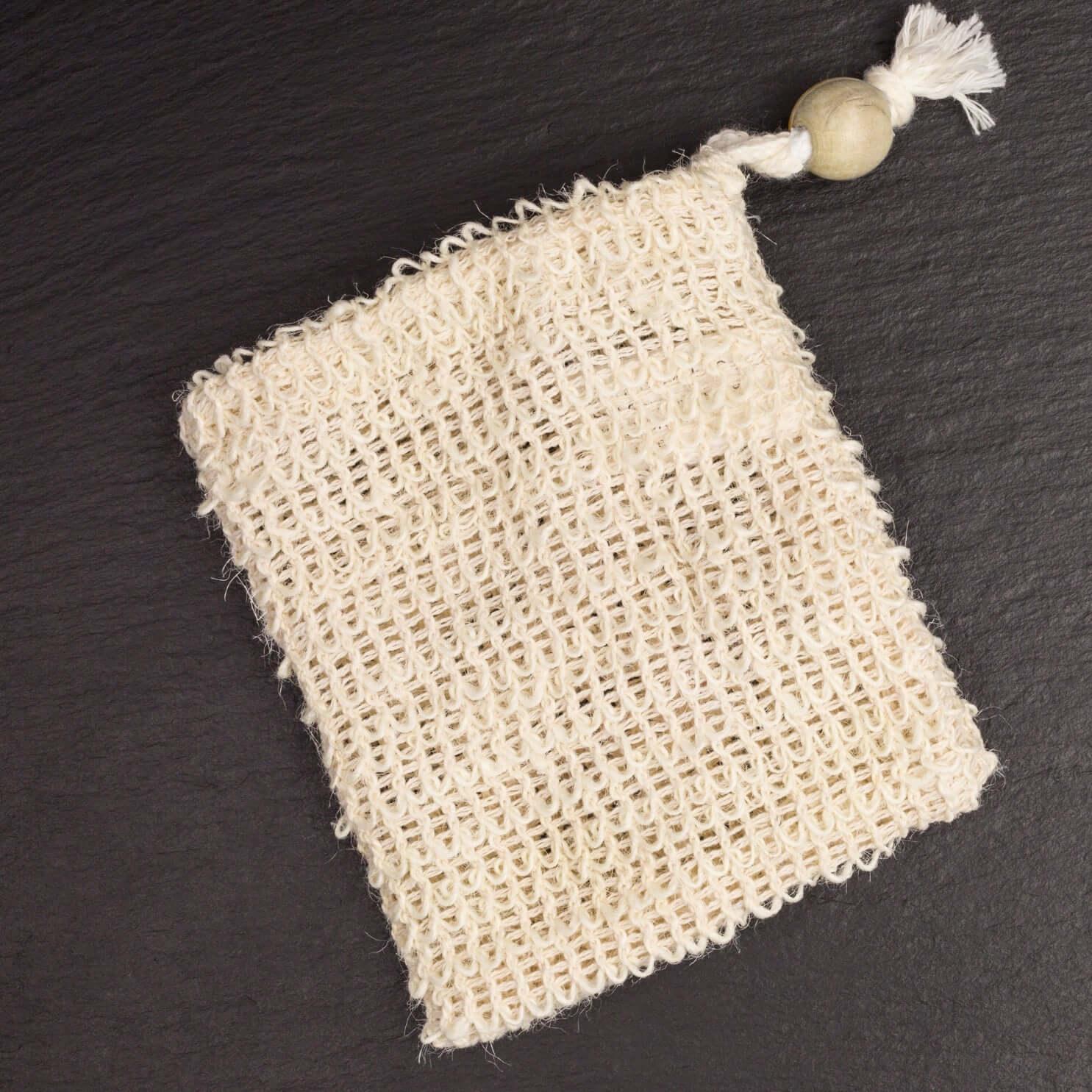 Exfoliating Sisal Soap Saver Bag - Obvs Skincare - acne - eczema - skincare - organic